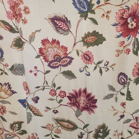 Country Legends 14P Linen Blend Vintage Floral Cottagecore Sleeveless Dress - Picture 5 of 11